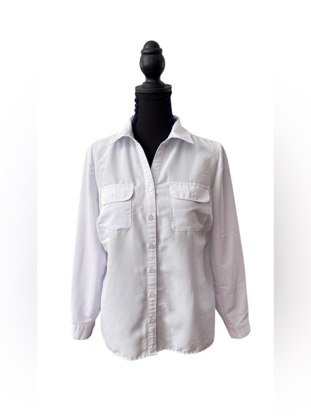 Kim Rogers: White Button Down Shirr